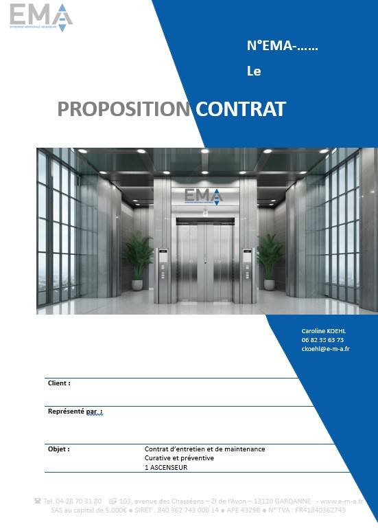 Contrat de maintenance 